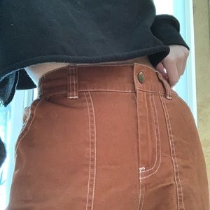 Straight leg brown cargo pants ASOS